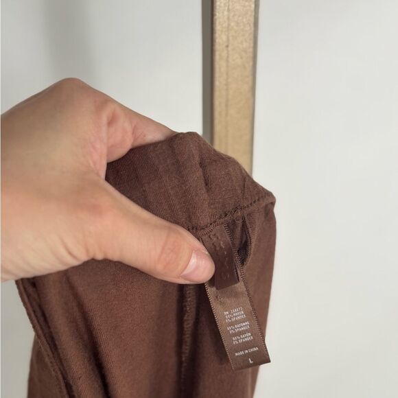 Skims Women’s Sz Large Copper Soft Lounge Sleep Pajama Drawstring Shorts - Picture 3 of 4